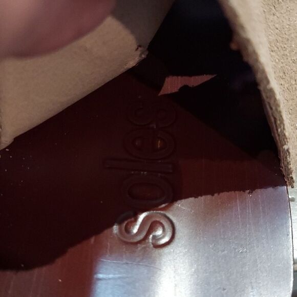 Soles Tan Suede Tall Laser Cut Gladiator Sandal Boots Sz 40 - Picture 5 of 14